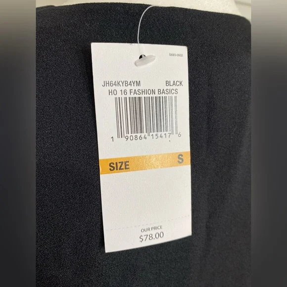 NWT Small Michael Kors Black Sleeveless V-Neck Tunic Top - Picture 7 of 7